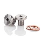 Thruxton, Scrambler & Bonneville Exhaust Headers O2 Sensor Block Off Plugs.