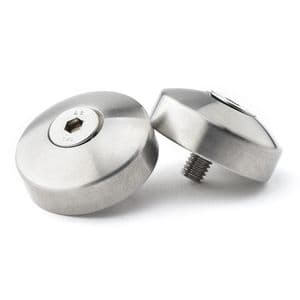 Thruxton, Street, Bonnie' Anti Vibration Bar End Balance Weights Stainless: (LC Models)