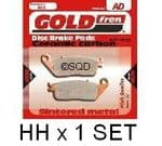 TIGER 800/XC/XCx/XR/XRx. "Rear Brake Pads" Goldfren "HH" 1 Pair GF-020HH