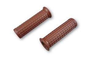 TPR Soft Grips CHOCOLATE: Bonneville/T100/Thruxton/Scrambler. 25mm/ Inch Diameter Bars.