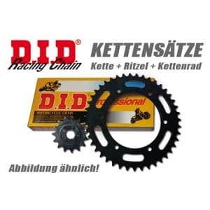 TRIDENT 750 1991-98: DID X-ring Chain & Sprockets Kit 530x114: Natural Steel Finish.
