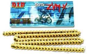 TRIDENT 900 1991-98: DID ZVMx 530-112 X-Ring Gold Chain & Sprockets Kit.