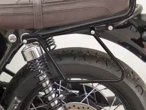 Triumph 1200 Bonneville T120 Fehling Bags Holder. Black Plated 2017on.