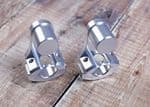 Triumph 28mm Fat Bar Risers. "Up & Back" One Pair. Speed Triple 1050