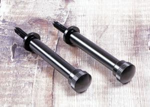 TRIUMPH Bonneville Quick Release Seat Bolts 100mm. 1xPair Black Anodised.