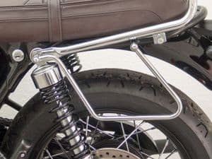 Triumph Bonneville T100 Fehling Bags Holder. Chrome Plated 2017on.