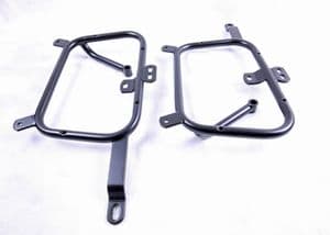 Triumph Bonneville T100. Fehling Pannier Frames. Givi, Kappa (Monokey) Black (70G) 2017on.