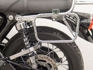 Triumph Bonneville T100. Fehling Pannier Frames. Givi, Kappa (Monokey) Chrome (70G) 2017on.