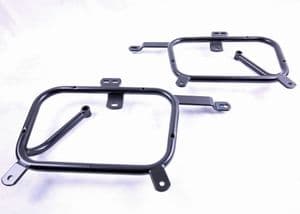Triumph Bonneville T120. Fehling Pannier Frames. Givi, Kappa (Monokey) Black (75HW) 2017on.