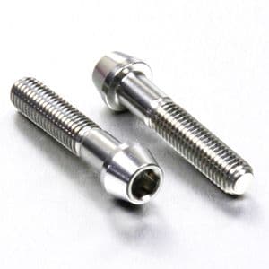 TRIUMPH Front Axle Pinch Bolts. Polished Stainless Steel: M8x30mm OEM# T3050175: Sold In Pairs.