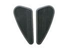 Triumph Fuel Tank Knee Pad Grips: Side pads (tank pads) Black: 1 pair (Small)