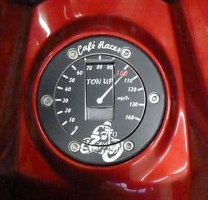 TRIUMPH Petrol/Gas Cap. Aluminium Tank Decal: