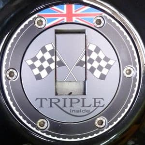 TRIUMPH Petrol/Gas Cap. Aluminium Tank Decal: