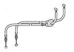 TRIUMPH Scrambler Efi Throttle Cable "Twin" Triumph Genuine Part T2040569 (2008on Efi)