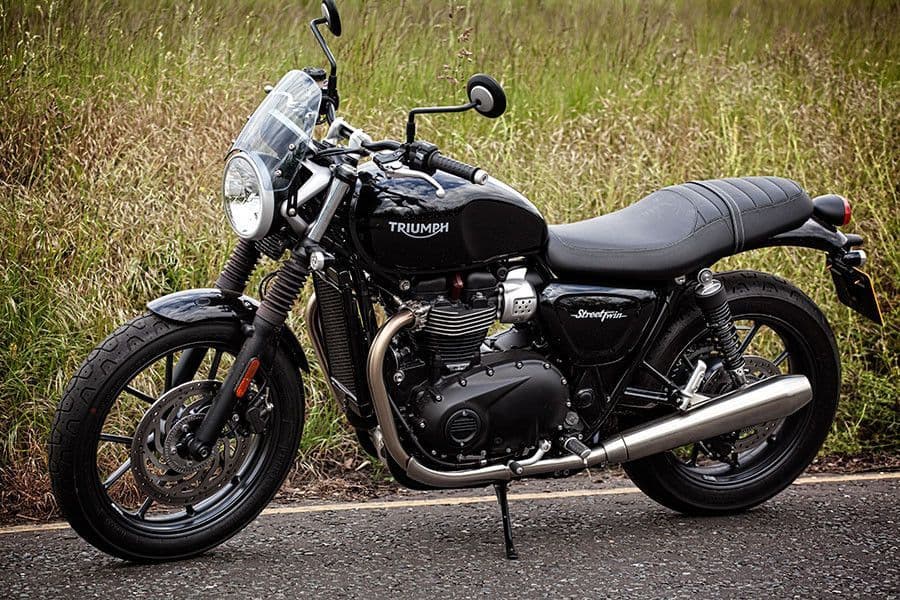 Triumph street twin スクリーンブラック