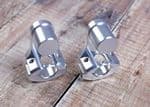 Triumph Street Triple "R" 675cc: 28mm Fat Bar Risers. "Up & Back" (Pair)