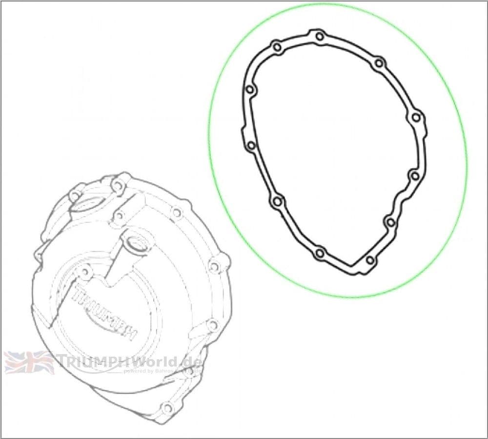 TRIUMPH T800 Clutch Cover Gasket SKU T1260141