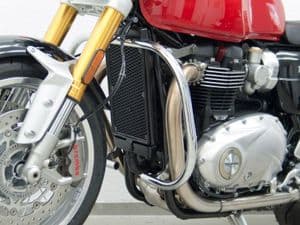 Triumph Thruxton 1200S & 1200 R. Fehling Crash Bars. Chrome Plated (72HF) 2017on. Clearance Price!.