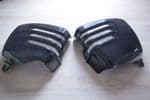 Triumph Thruxton T100 Bonneville Side Panels - Carbon Fibre Finish (Silver Mesh Infill) 2001-15