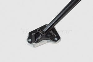 Triumph Tiger 1200 Explorer Sidestand Foot. Black/Silver. By SW Motech 4052572037638. 2016on.