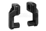 Vario barback for ø 22 mm Triumph Bars. Top/back variable. Black