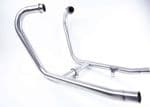 Weslake: Speed Twin 900: "H Section" 2 Into 2 Decat Headers Stainless Steel. Brushed or Polished.