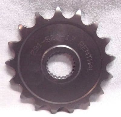 Aprilia RS125 Front Sprocket by Renthal Z=17T 291-520-17P