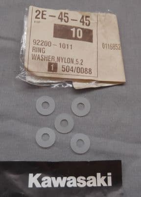 Genuine Kawasaki Nylon Washer 5.2x12x1 White 92200-1011
