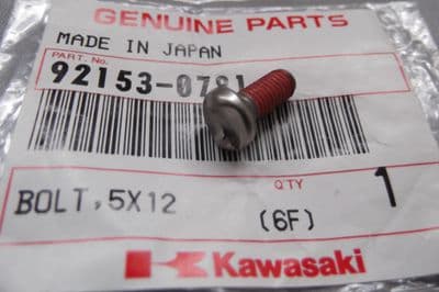 Genuine Kawasaki ZR1000 ZX1200 Clutch-head Tamper Resistant Screw 92153-0781