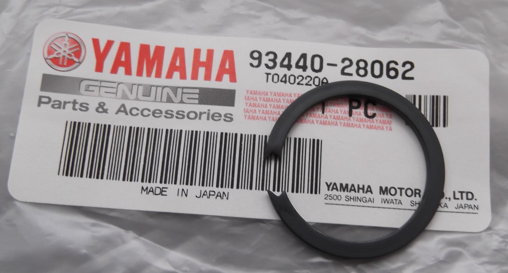 Genuine Yamaha Gearbox External Circlip 93440-28062