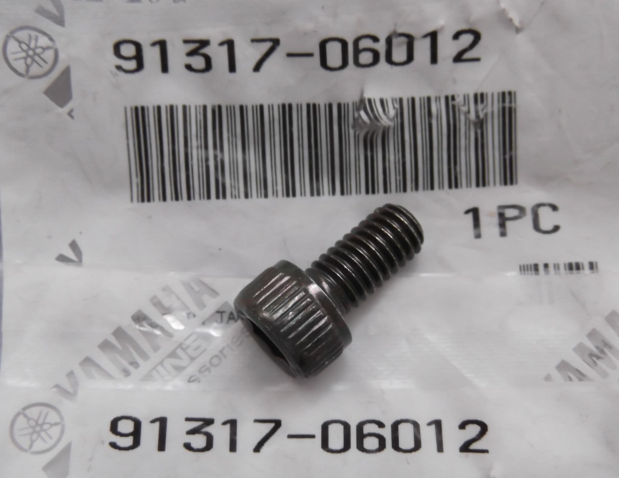 Genuine Yamaha Hex socket cap head screw M6 x 12mm Black 91317-06012