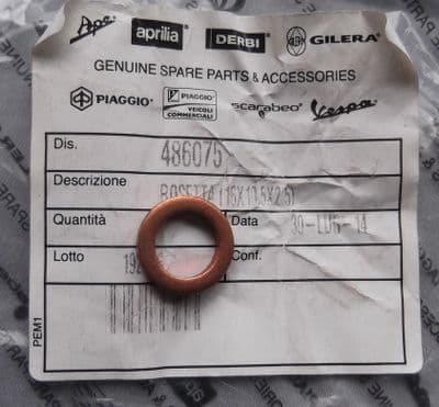 Moto Guzzi Copper Washer - 10.5X16X2.5  486075