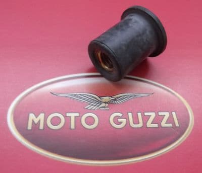 Moto Guzzi Rubber Nut with Brass Insert - M5 GU93231605