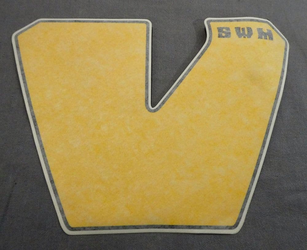 SWM RS300 RS500 Front Panel Decal - Yellow F000P00226