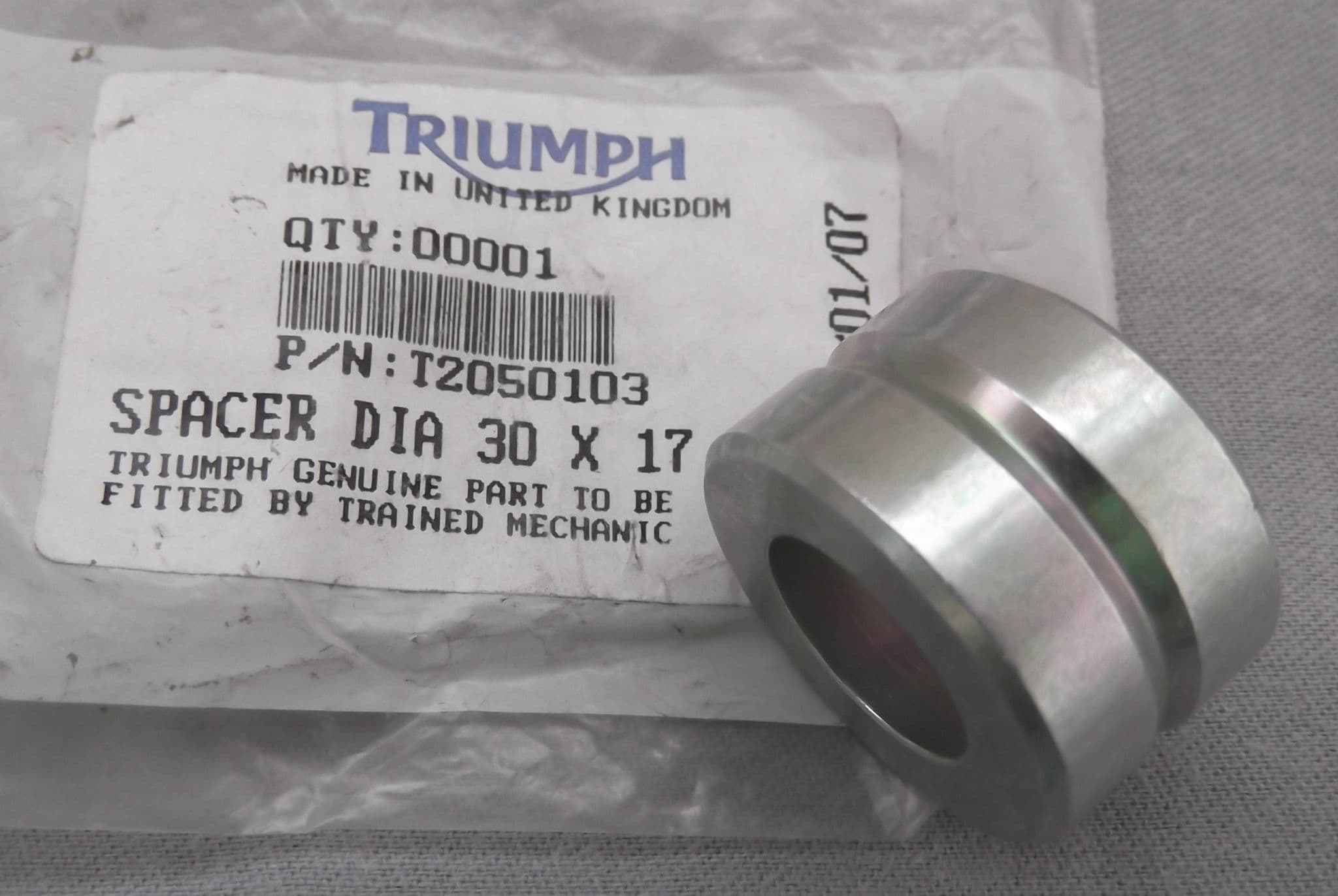 Triumph Sprint ST 1050 année 2005 - Disque de frein arrière 5,81 mm A