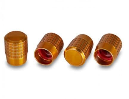 Polestar valve caps set Swedish gold