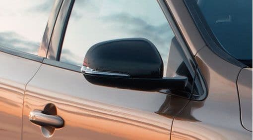 V40 Black Door Mirror Cover