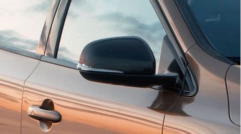 V40 Black Door Mirror Cover
