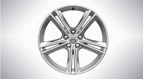 V90 18" 5-Double Spoke Silver Alloy Wheel