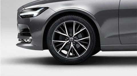V90 19" 5-Triple Spoke Matt Tech Black Diamond Cut Alloy Wheel