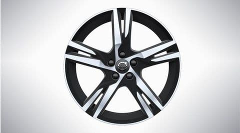 XC60 19" 5-Double Spoke Matt Black Diamond Cut Alloy Wheel