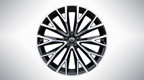 XC60 22" 10-Open Spoke Black Diamond Cut Alloy Wheel