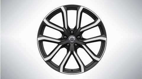 XC90 20" 5-Double Spoke Matt Tech Black Diamond Cut Alloy Wheel