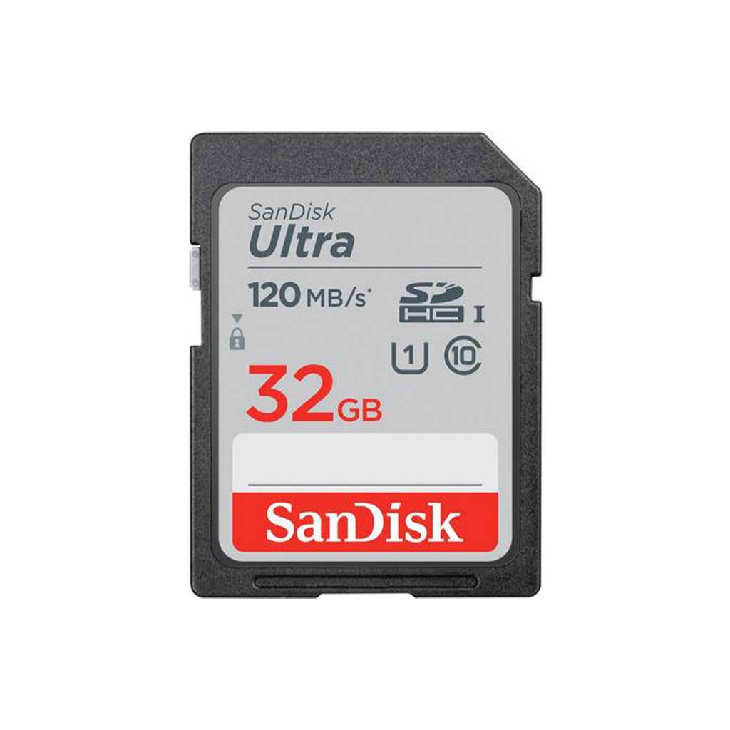 SanDisk 32GB Ultra SDHC Memory Card 120MB/s