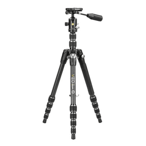VEO 3T 235CBP Solid Carbon Fibre Travel Tripod with Ball/Pan Head - 8kg load capacity