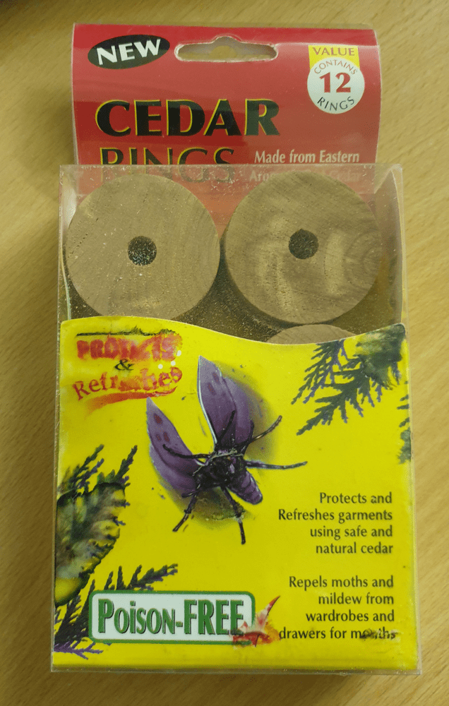 12 Cedar Rings Natural Moth Mildew Must Repellent Balls