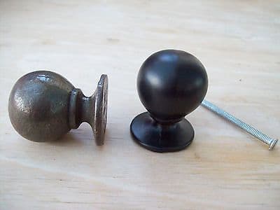(CODE 13) ROUND BALL WROUGHT IRON CUPBOARD CANET DRAWER KITCHEN DOOR KNOBS