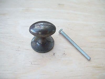 (CODE 18) WROUGHT IRON OVAL CUPBOARD KITCHEN DRAWER DOOR KNOB