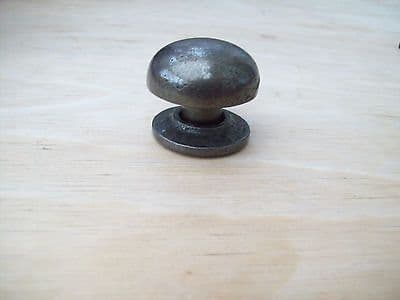 (CODE 20) WROUGHT IRON MUSHROOM CUPBOARD KITCHEN DRAWER DOOR KNOB HANDLE