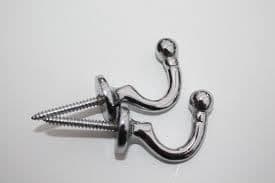 1 Pair Ball End Curtain Tie Back/holdback Tassel Hook